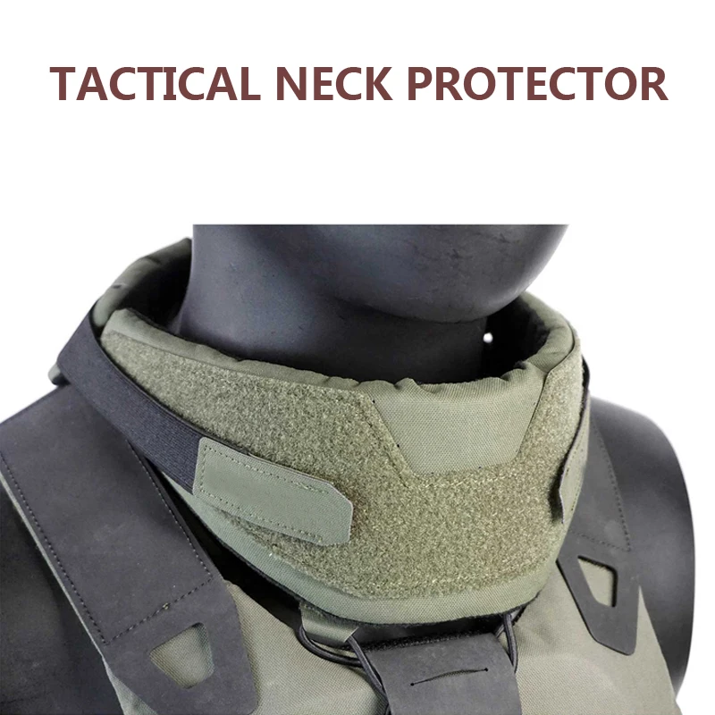 Protector de cuello táctico, Compatible con FCSK AVS, chaleco táctico, protección del cuello Universal