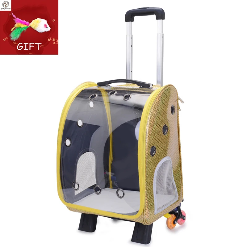 Рюкзак для домашних животных прозрачная сумка на два плеча Воздухопроницаемый