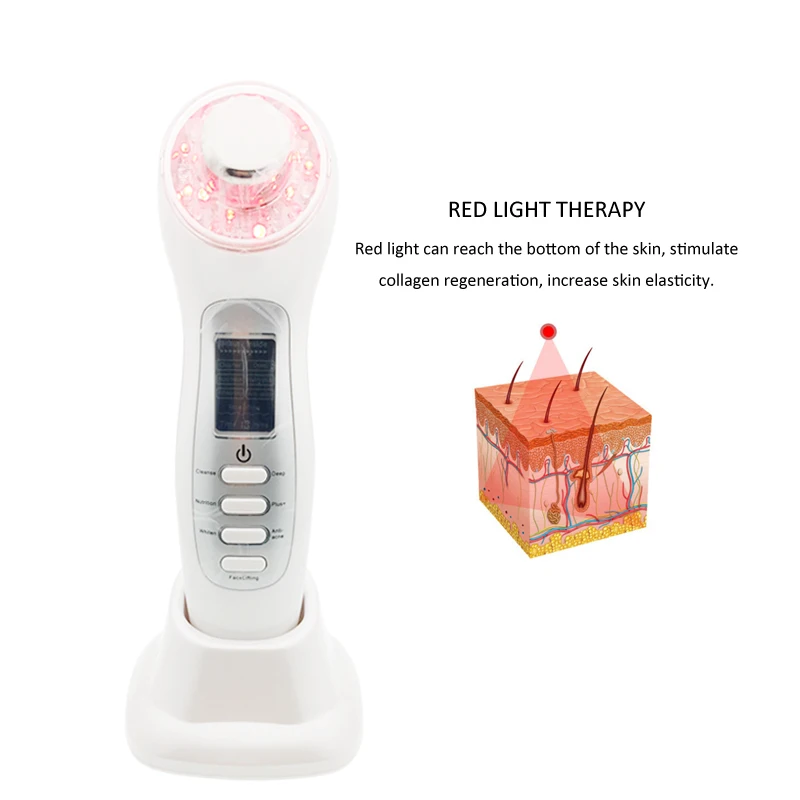 

LED Photon Skin Rejuvenation Device Galvanic Facial Machine Ultrasonic Face Deep Cleaning Lifting Tightening Slimming Massager