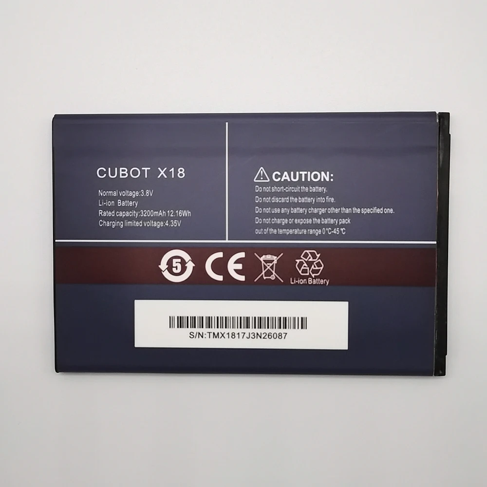 

Аккумуляторная батарея для телефона Cubot X18, 3200 мАч, 3,8 в