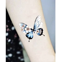 fashion waterproof tattoo stickers rose butterfly art pattern alternative body stickers washable fake tattoos temporary effect