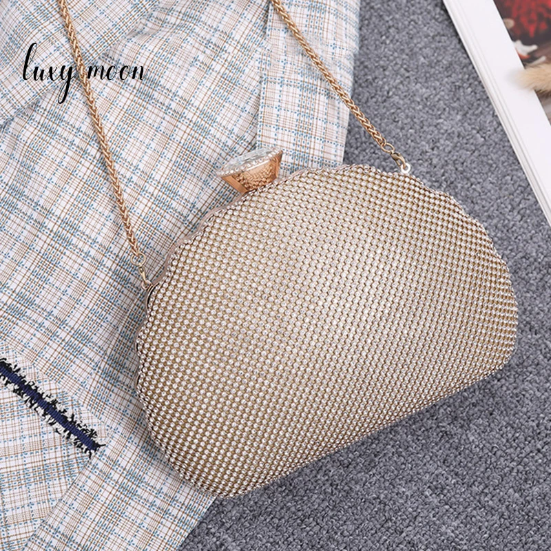 

Сумка-клатч женская, серебристая, с кристаллами, ZD1485