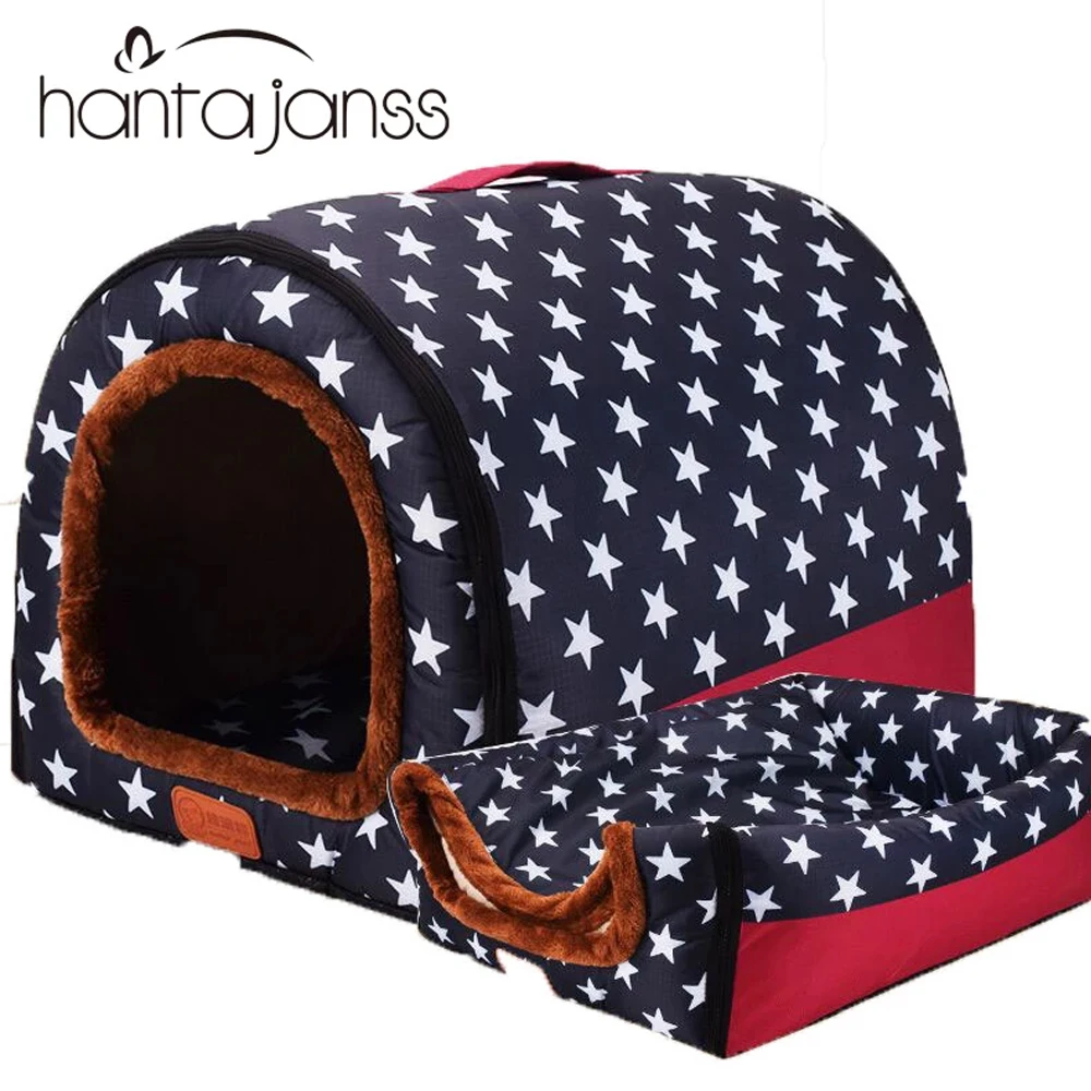 

House For Dogs Pet Bed Lounger For Medium Small Dog Bench Dog Indoor Warm Foldable Washable Dogs Booths Travelling Pet Products