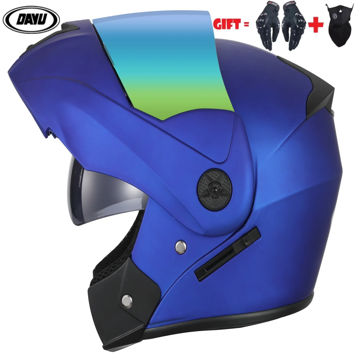 

Motorcycle Helmet Flip up Modular Dual Visors Full Face Helmets Open motocross Helmet casque Moto casco