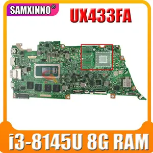 ux433fa motherboard for asus zenbook ux433fn ux433f u4300f ux433fa laotop mainboard 100 full test i3 8145u cpu 8gbram free global shipping