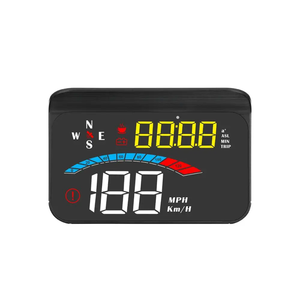 $163.51 M16 Head Up Display Car GPS Gauge Digital Speedometer Windshield Speed Projector Compass Voltage KM/h MPH for All Cars Hot Sales