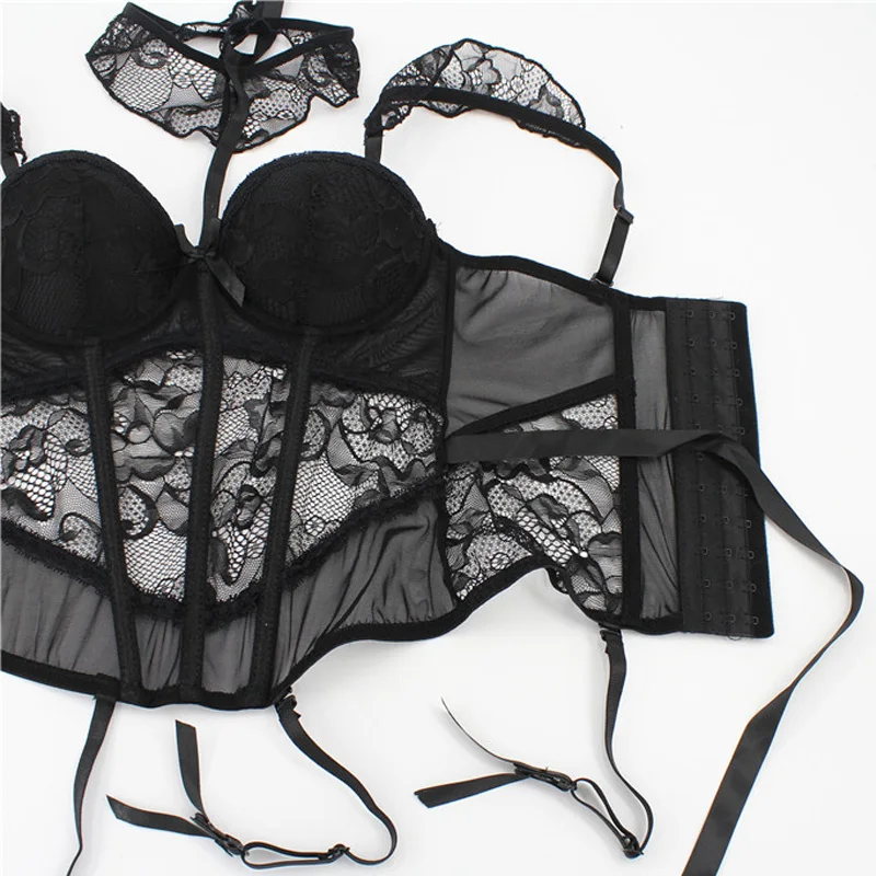Женское кружевное нижнее белье CYHWR бюстгальтер с пуш-апом и трусики | Женская