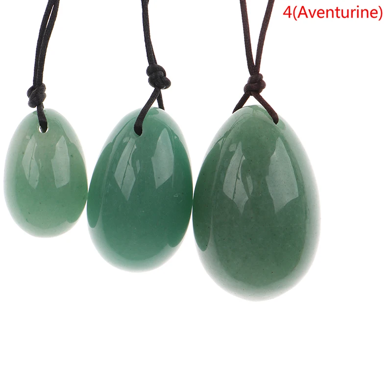 

3pcs/set Rose Quartz Yoni Egg Vaginal Tightening Egg Kegel Exerciser Natural Jade Massage