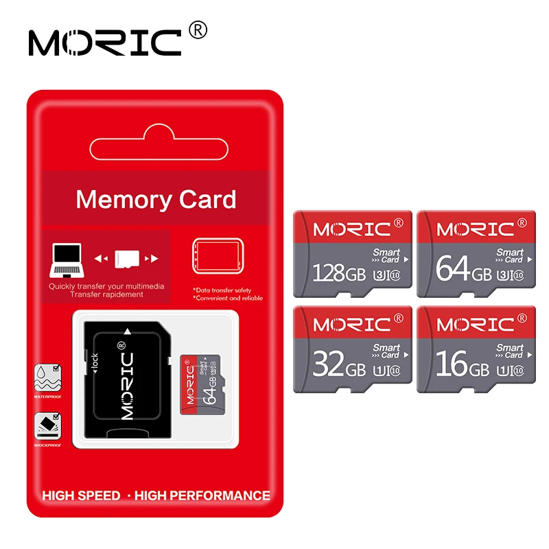 Карта памяти Micro SD Moric usb флеш накопитель 256 ГБ 128 64 32 16 8 4 Гб с бесплатным
