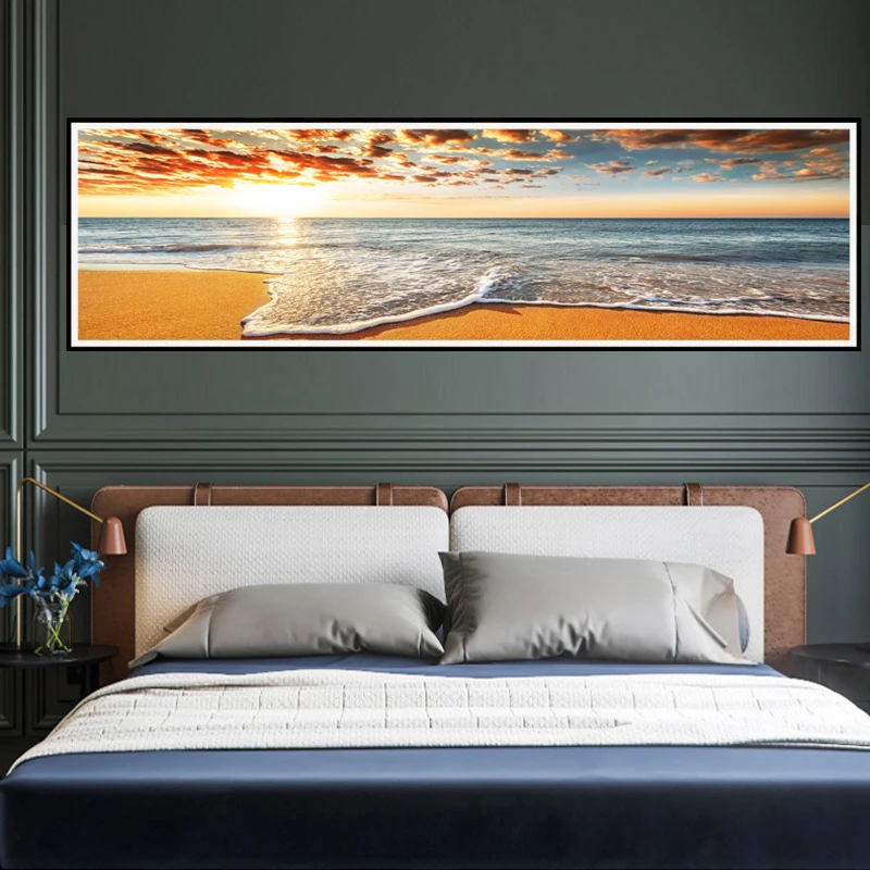 Самоклеящиеся постеры с изображением природных морских пейзажей и настенная