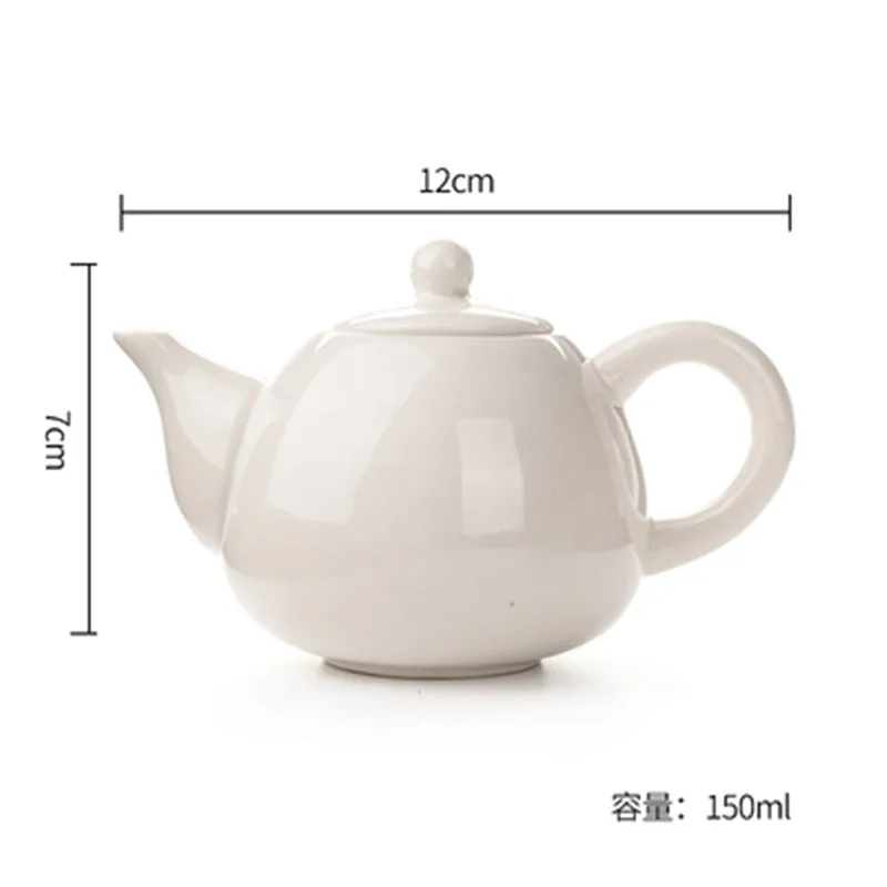 Ручная роспись чайник Белый Керамический одинарный керамический пузырьковый