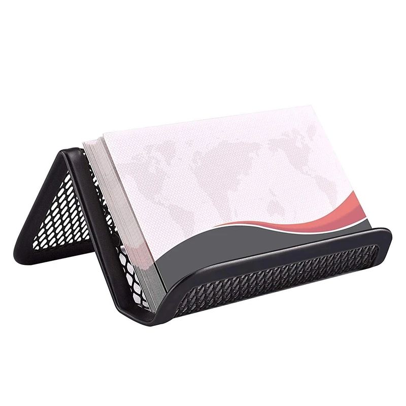 Металлический Сетчатый бизнес держатель для карт настольного офиса