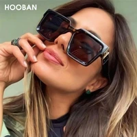 hooban 2020 luxury square women sunglasses brand designer thick frame men sun glasses fashion male shades uv400 gafas de sol