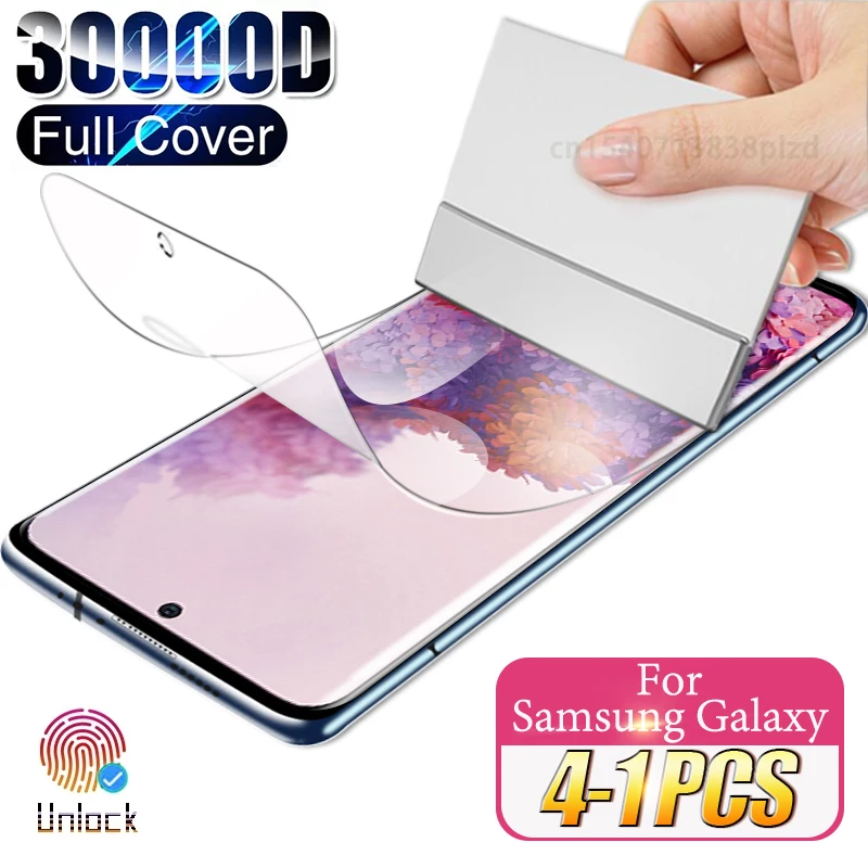 Hydrogel Film For Samsung Galaxy S21 S20 Plus Ultra Screen Protector Note 20 S10 S8 S9 S 21 10 9 FE Lite S10E S20FE 5G Not Glass