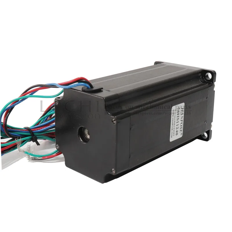 3 шт. NEMA 23 112 мм(4.0A, 300N. cm) 23HS11240 NEMA23 черный мотор для робота и ЧПУ Гравировальный фрезерный станок 3D принтер