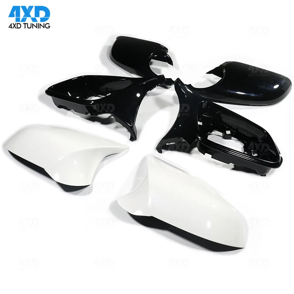 

F22 F30 Carbon Look Mirror Cover For BMW F20 X1 E84 M2 F87 F32 F33 F36 F34 M235i Rear View Mirror Cover M3 M4 Look glossy black