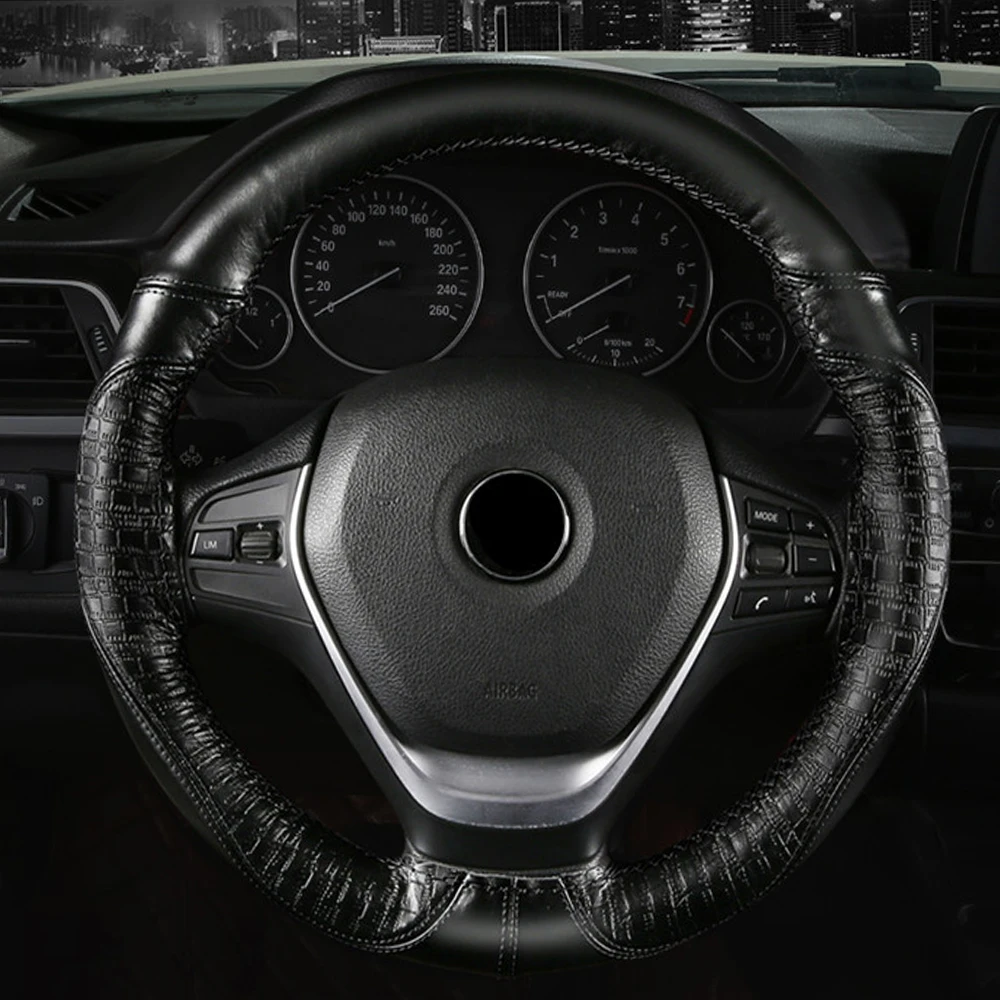 Натуральная кожа рулевое колесо крышка подходит для peugeot 108 208 308 508 2008 3008 т 5008 Citroen C1