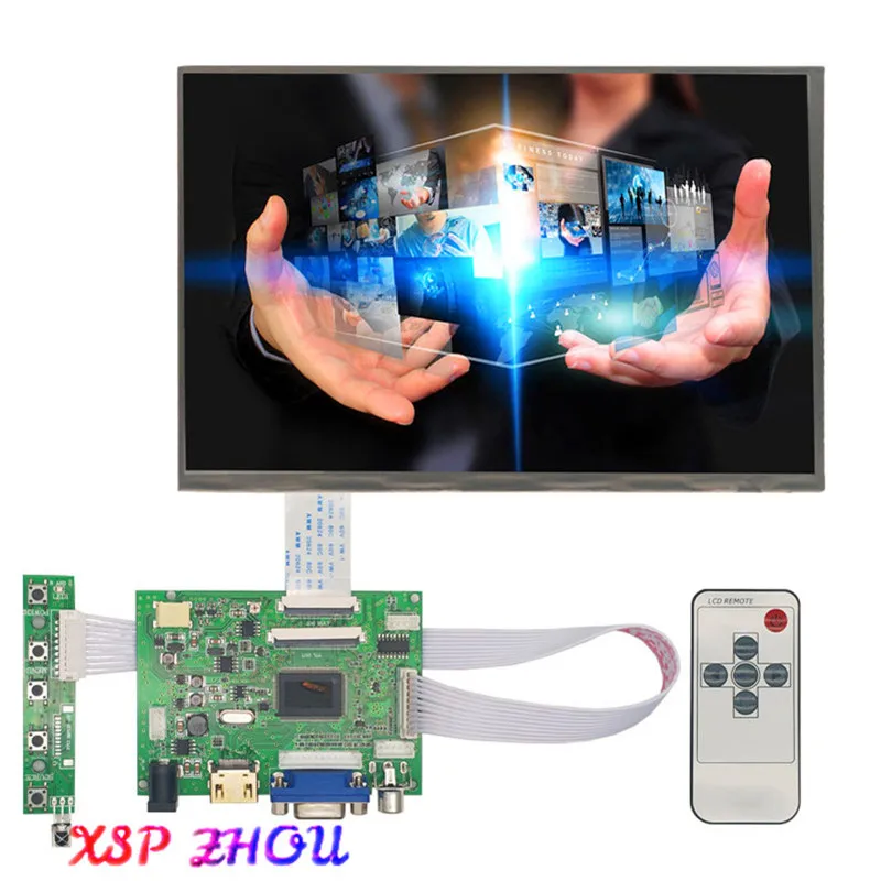10 1 IPS для монитора Raspberry Pi 1280*800 тонкоплёночный монитор HDMI VGA AV LVDS 2AV Raspberry|ЖК-экраны