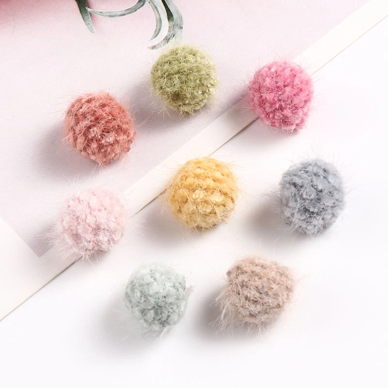 5 шт. 15 мм поделки своими руками помпон шариковые принадлежности для волос