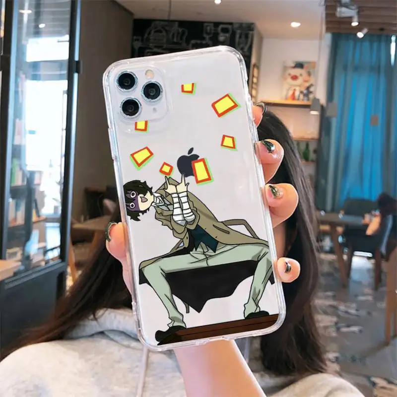 

bungou stray dogs Dazai Osamu Janime Phone Case Transparent soft For iphone 5 5s 5c se 6 6s 7 8 11 12 plus mini x xs xr pro max