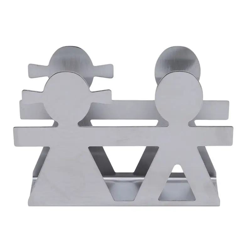 

Stainless Steel Napkin Holder Napkin Clip Napkin Rack Box Serviette Holder Organizer Tissue Dispenser Storage Case Table Decor