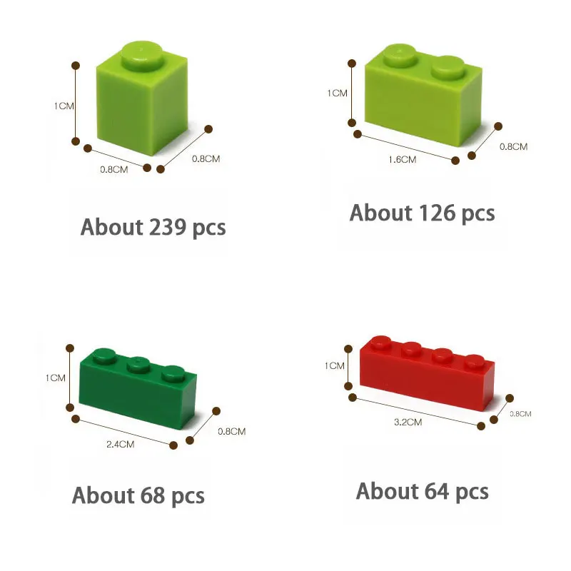 Конструктор кирпичей креативный классический кирпич DIY строительные блоки