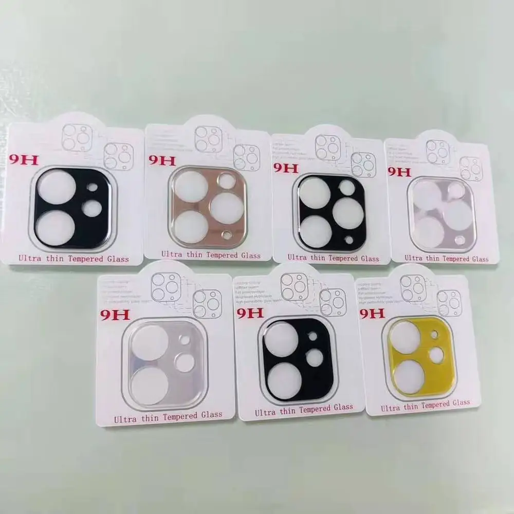 Закаленное 3d-стекло с полным покрытием для объектива камеры iPhone 11 Pro Max цветные