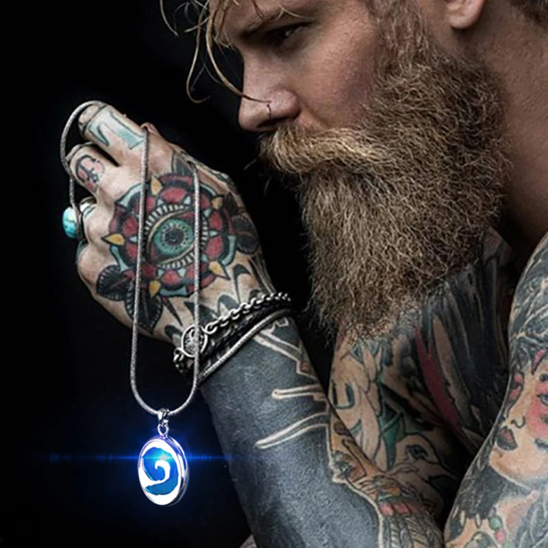 Подвеска из стерлингового серебра 925 пробы с изображением очага Вау камня