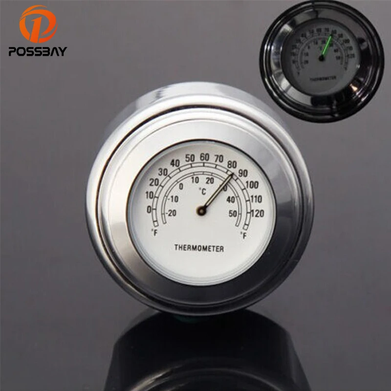 Posbay Универсальный 7/8 &quot1&quot водонепроницаемый мотоцикл руль темп термометр мото