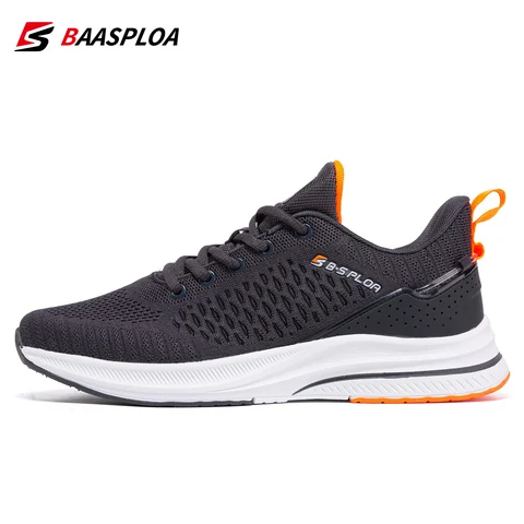 Легкие мужские дизайнерские сетчатые кроссовки Baasploa спортивная обувь для мужчин 2023, повседневные мужские кроссовки на шнуровке, Спортивная теннисная обувь для активного отдыха