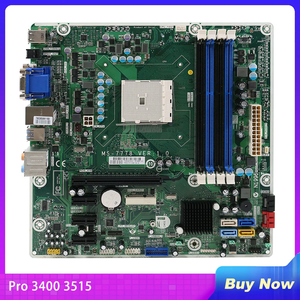 

Материнская плата для HP Pro 3400 3515, MS-7778, 700846-001, 696333-001 FM2