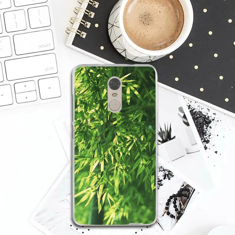 Абстрактные Бамбуковые Тени абстрактные мягкие ТПУ Силиконовые для Xiaomi Redmi Note 3 3S