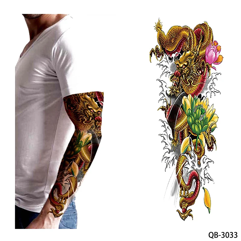 Переводные наклейки на все руки большие водонепроницаемые переводные 1