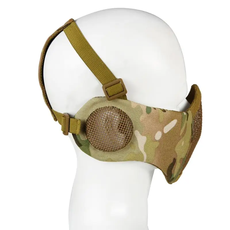 FX тактический страйкбол Пейнтбол CS Складная Половина лица низкоуглеродистая