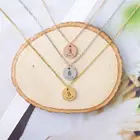 MYDIY ручная работа, шрифт, горячая Распродажа, женское золотое инициальное ожерелье с 26 буквами, длинное очаровательное женское ожерелье, подвески из нержавеющей стали