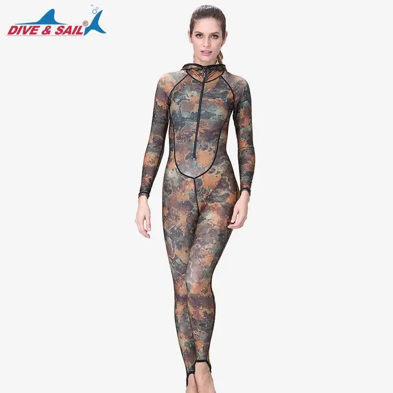 Комплект для дайвинга и парусной подводной охоты из лайкры пары камуфляжный