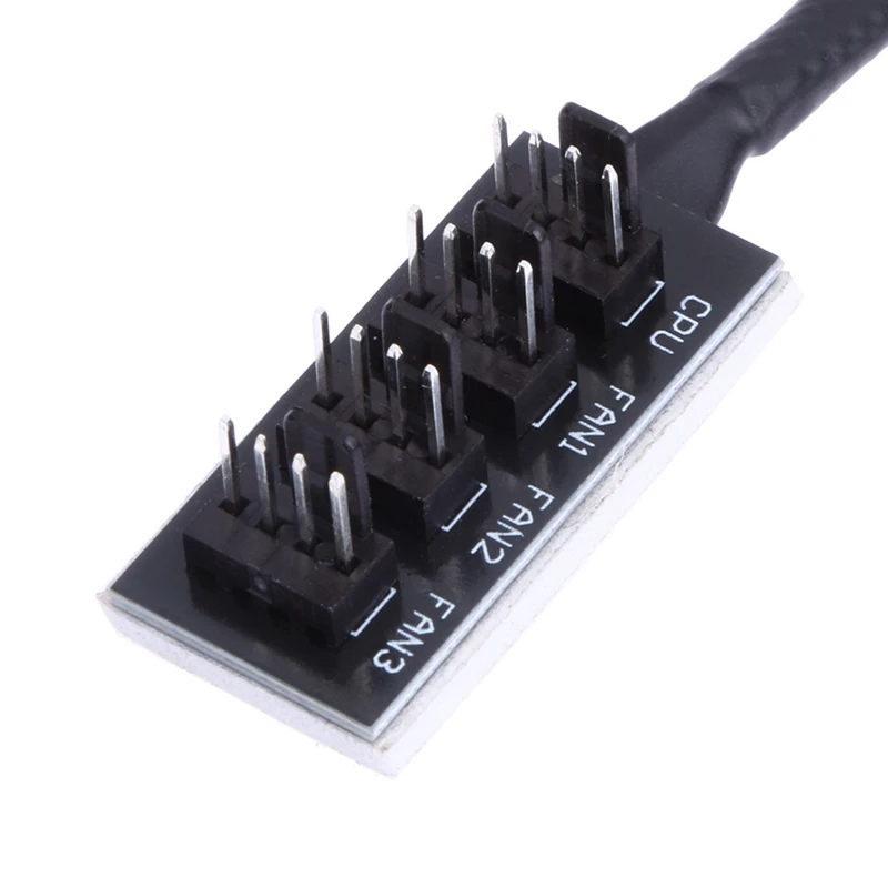 

Computer Case Fan Hub One Point Four Pwm Fan HUB Package Nylon Net 4Pin Temperature Control One Drag Four 40cm
