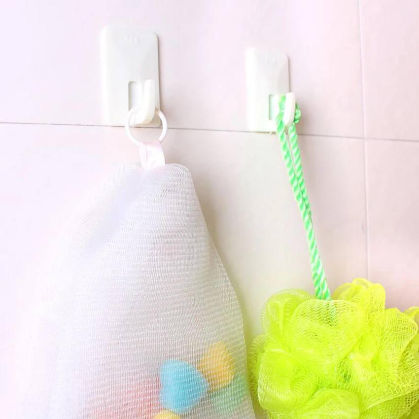 3 шт./компл. большой белый Ванная комната двери крючки станок и Семья настенная