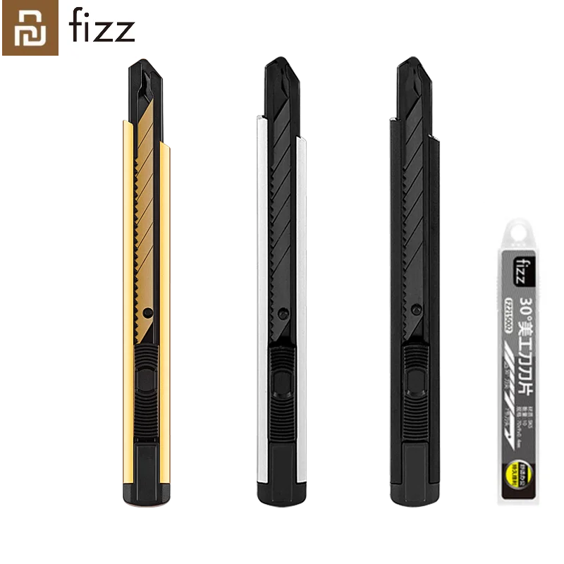

Xiaomi Youpin Fizz High Carbon Steel Art Knife Metal Blade Self-Locking Xiomi Knife Cutter For Home