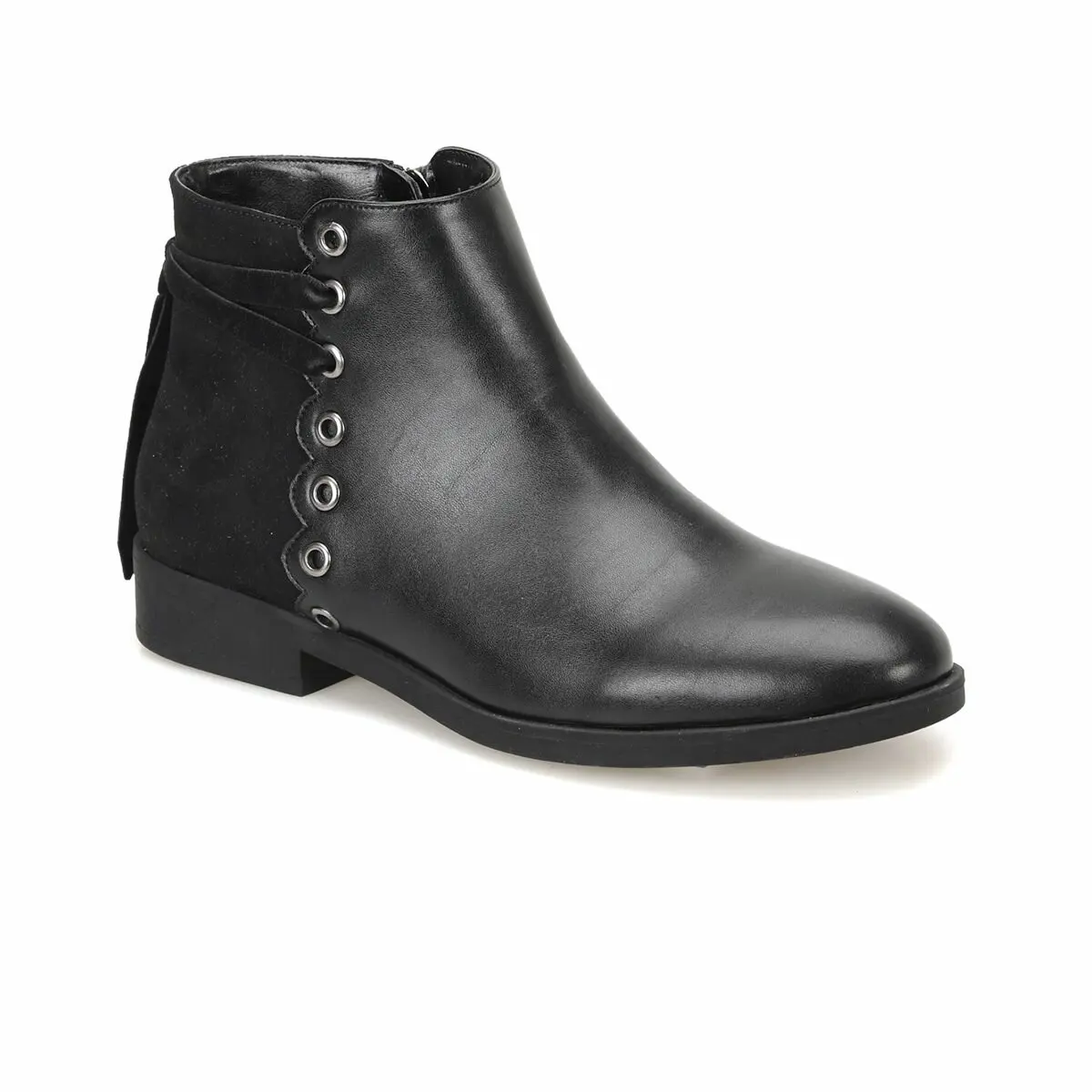 

FLO DW18067 черные женские ботинки на высоком каблуке Miss F