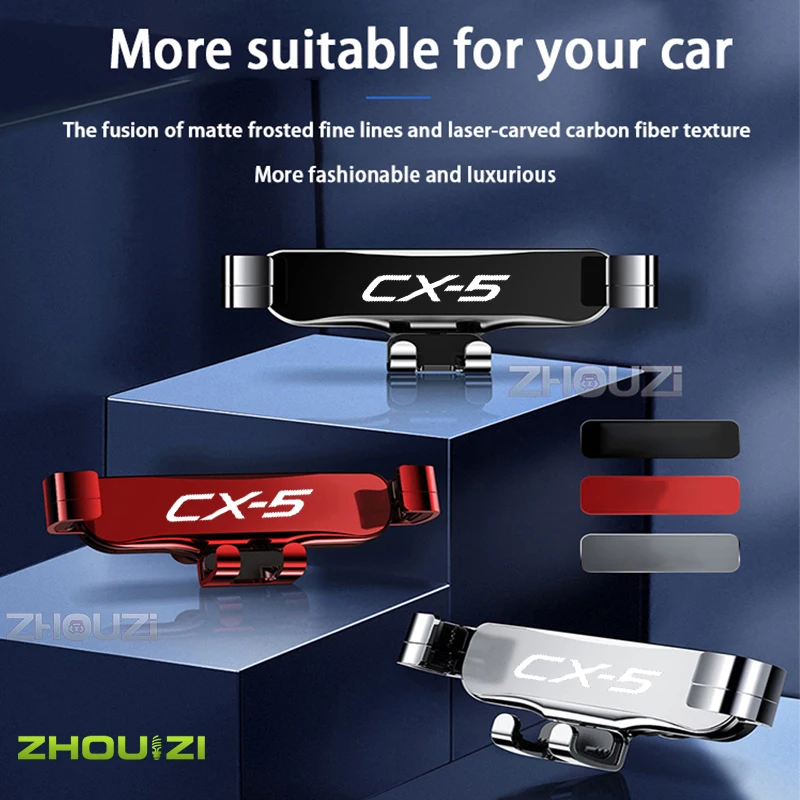 car mobile phone holder air vent gps mounts stand gravity navigation bracket for mazda cx5 cx8 cx 5 8 2017 2020 car accessories free global shipping