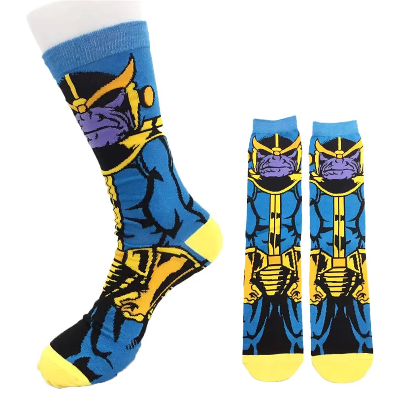 Мультфильм Бесконечность перчатку носки цветные колготки Милые модные длинные