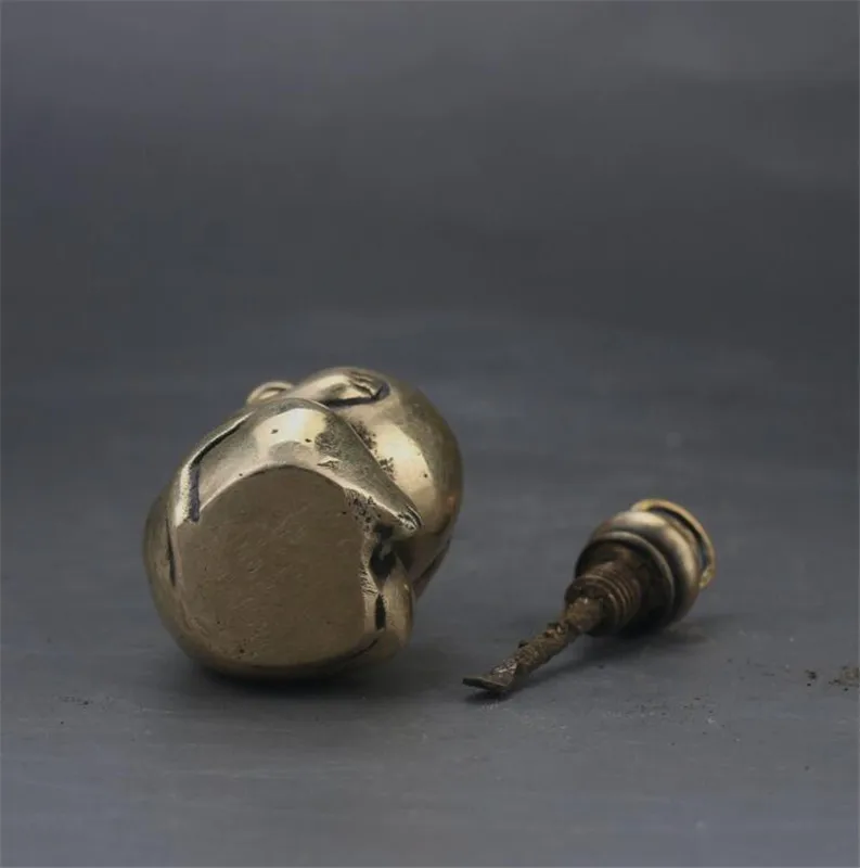 Медная статуя изысканная китайская Бронзовая резная макак с животными