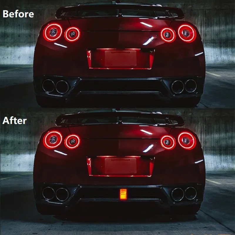 Автомобильный задний диффузор 12 В спойлер светодиодный стоп светильник крышка