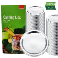 80100 pcs canning lids 7086mm regular mouth mason jar lids reusable split type lids kitchen gadgets