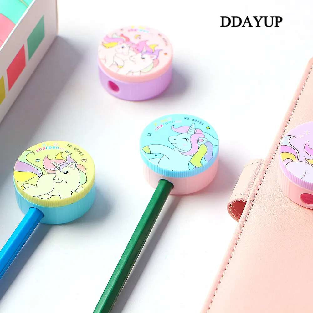 2 шт. милые пластиковые точилки для карандашей Kawaii С мультяшным единорогом