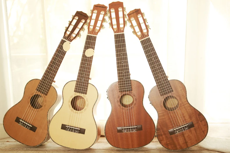 Топовая акустическая электрическая Guitalele Guilele 28 в мини-гитара 6 струн укулеле гитара ra красное дерево Акация ель Sapele