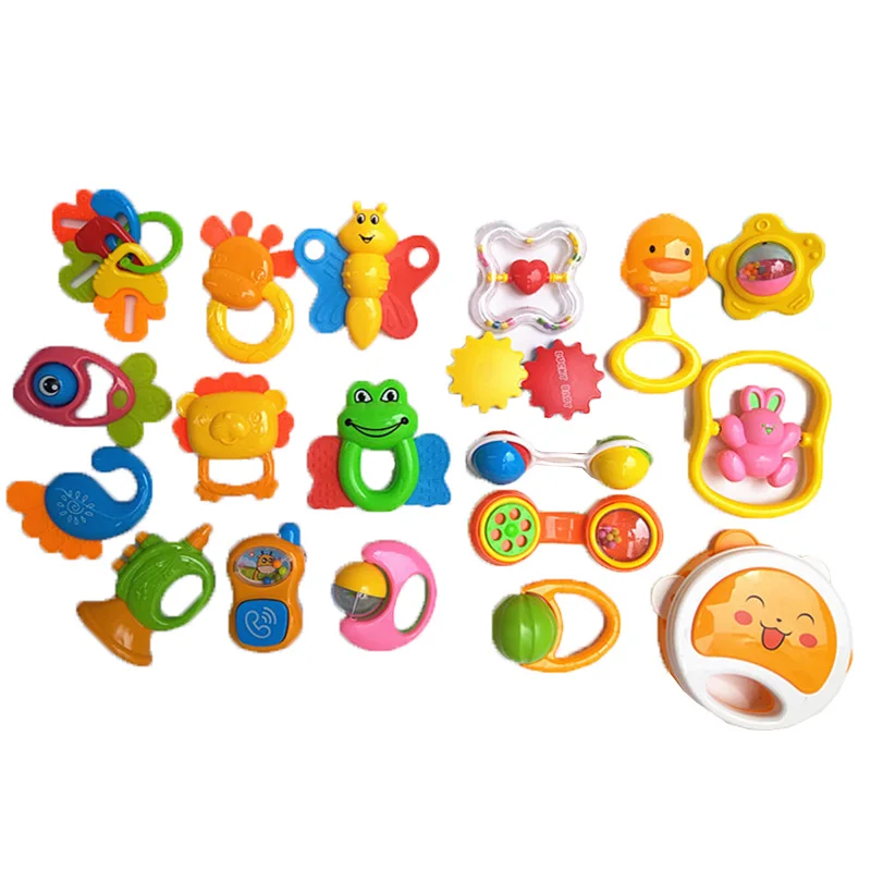 Новинка Детские Силиконовые грызунки с мультяшными животными погремушки