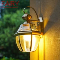 fairy retro outdoor brass wall lamp waterproof ip65 sconces led lighting for home porch courtyard
