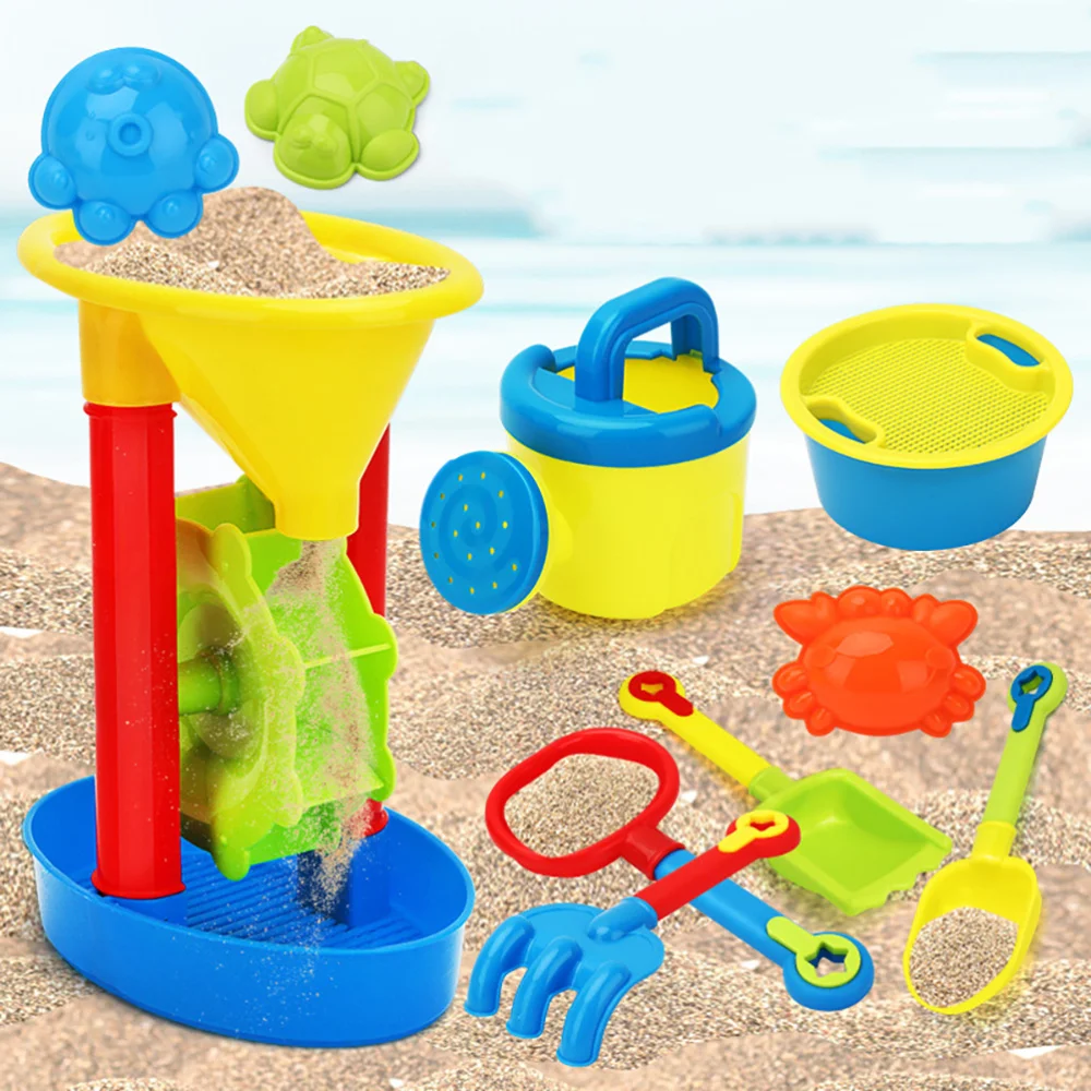 

1 Set 11pcs Child Beach Toys Kids Funny Educational Playthings (Assorted Color)